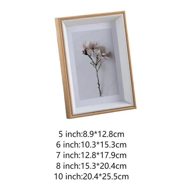 Cadre photo en bois pour mur