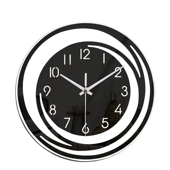 Horloge murale en acrylique de Style Simple, décoration de salon et de maison, horloges numériques, 