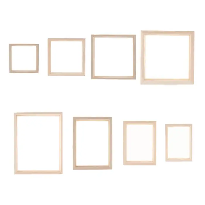 Cadre en bois transparent en verre double face