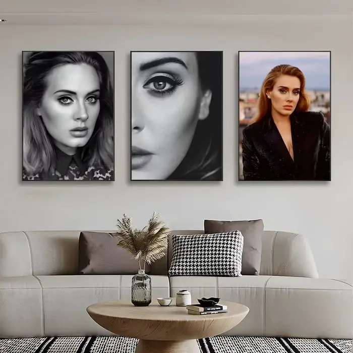 Affiche murale décorative du chanteur puissant Adele