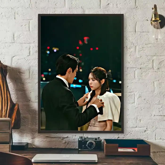 Drame coréen lorsque le téléphone anneaux affiche HD art mur collant étanche maison salon chambre bar décoration esthétique