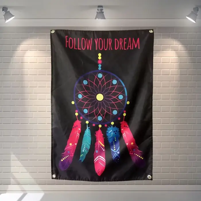 "Follow your Dream" Grand festival de musique, décoration de fond de fête, affiche, bannière, peintu