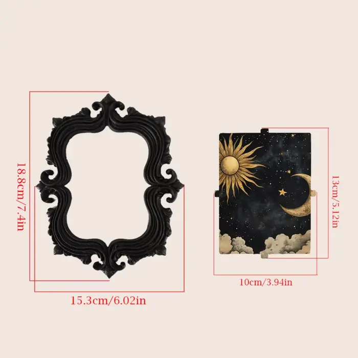 Décoration murale gothique transfrontalière soleil-lune ciel étoilé suspendue pour scénario de décor