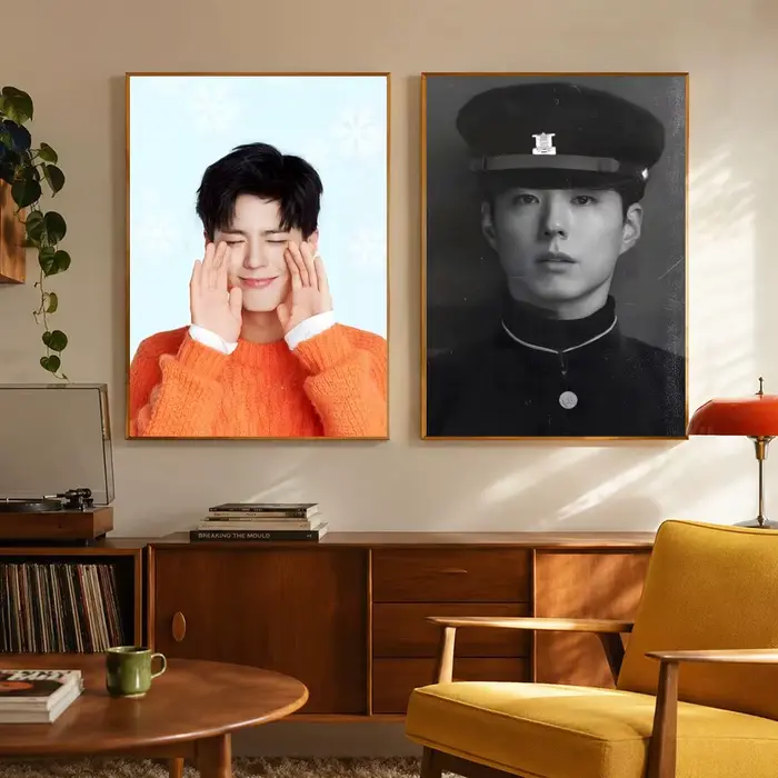 Affiche d'art mural moderne avec image de l'acteur P-Park Bo-gum