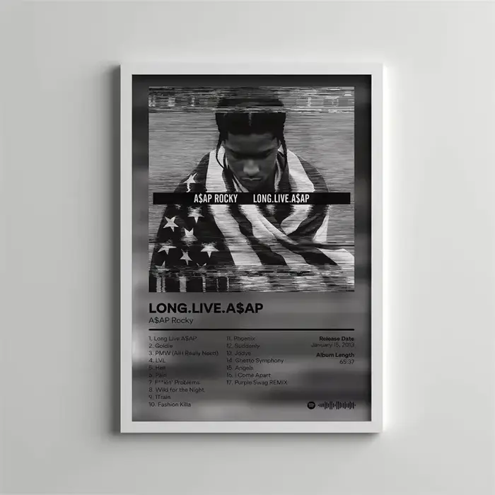 Couverture d'album de musique Pop Rap, peinture sur toile de Rock, esthétique, Test de Rap Hip Hop R