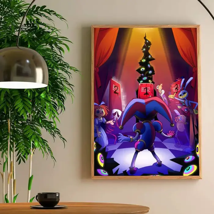 Affiches de dessin animé The Amazing Digital C-Circus, impression HD, décoration murale Vintage pour