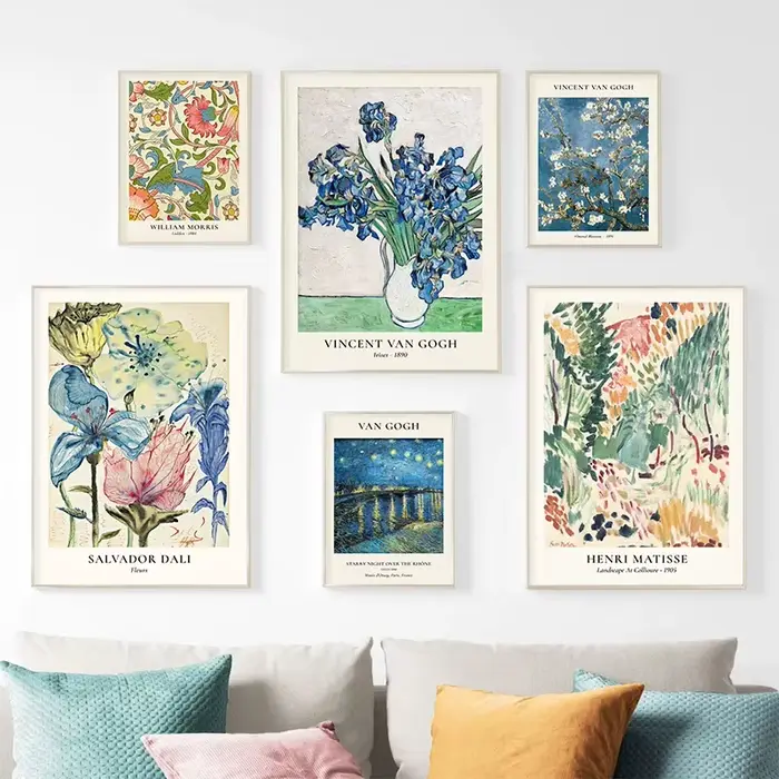 Van Gogh étoile Vase série affiche mur Art Matisse Vintage fleur toile peinture