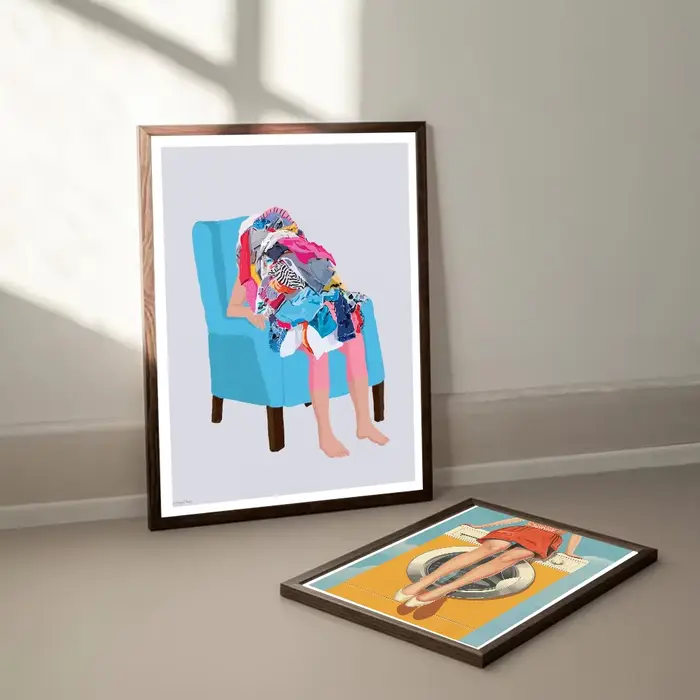 Affiche d'art pour le jour du linge