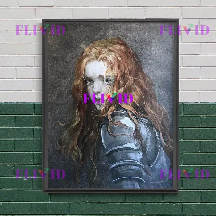Peinture sur toile d'art mural de femme d'inspiration Vintage mystique