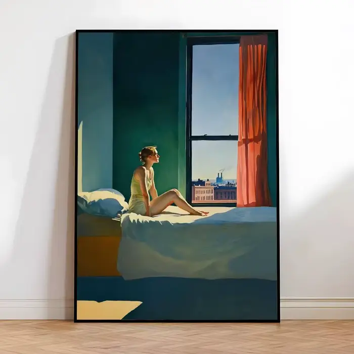 Tableau d'art mural sur toile E-Edward Hopper