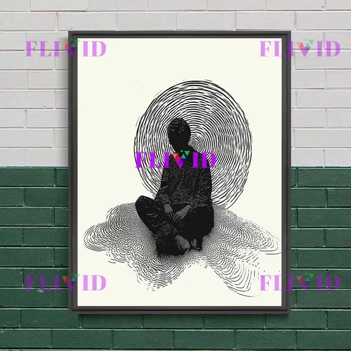 Abstrac affiche point d'impression