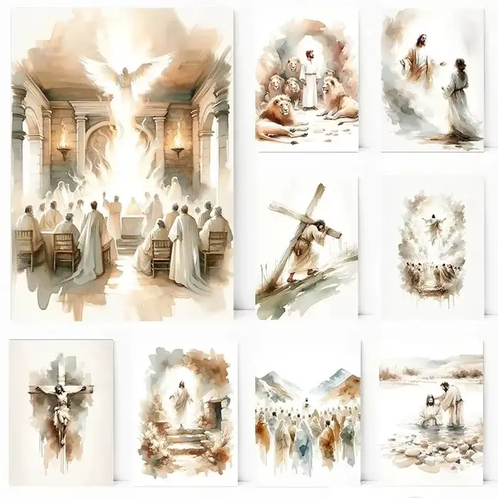 Affiches sur toile de croquis de jésus