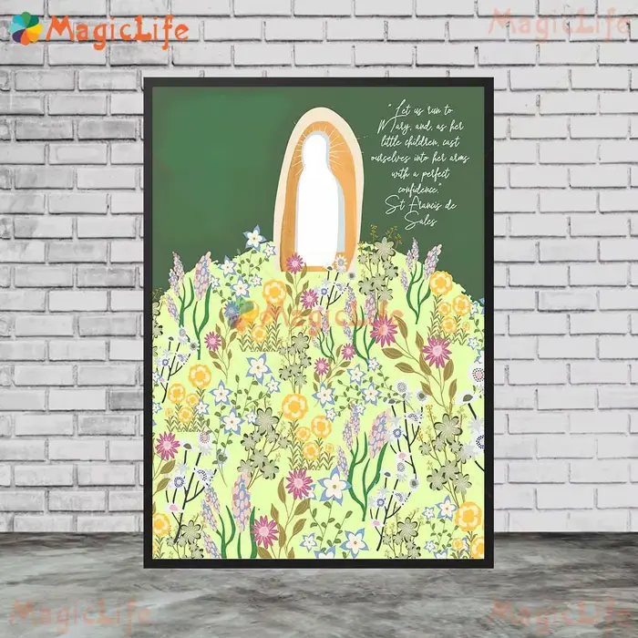 Affiche murale de notre-dame de Fatima catholique