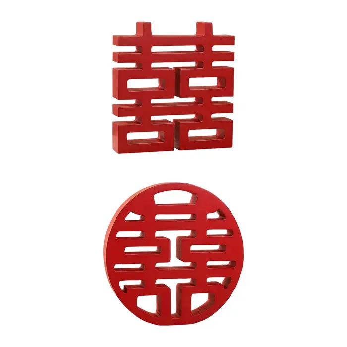 Tradition chinoise rouge heureux