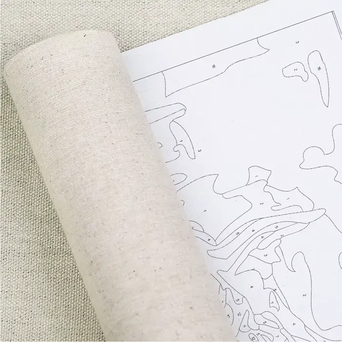Peinture abstraite colorée par numéros