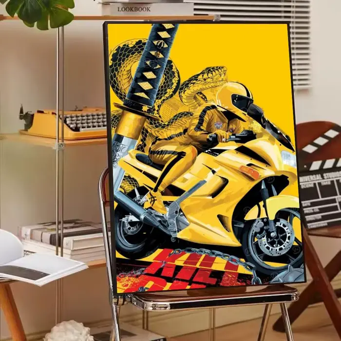 Kill Bill film Cool peinture calligraphie impression HD toile personnalisée murale Art affiche Photo