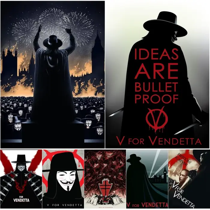 Impression d'affiche de film de V For Vendetta