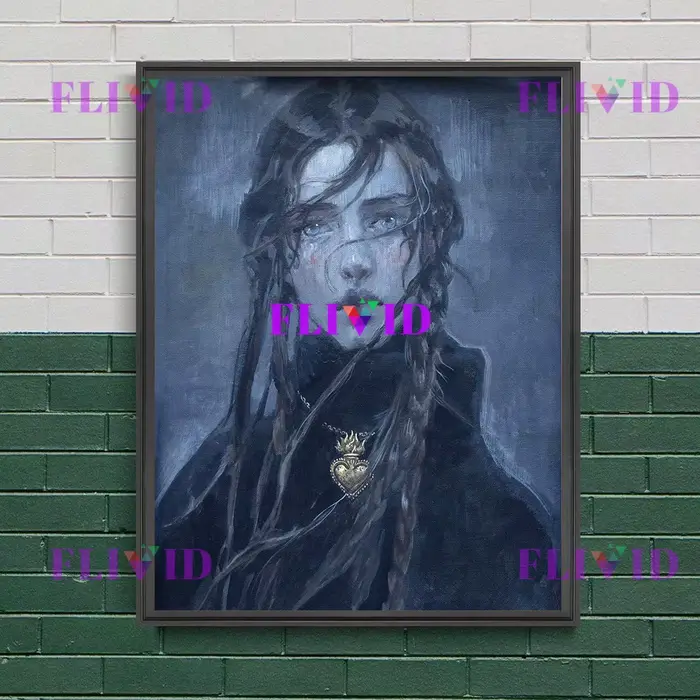 Peinture sur toile d'art mural de femme d'inspiration Vintage mystique