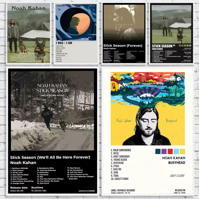 Affiche de chanteur folk-pop n-noah Kahan