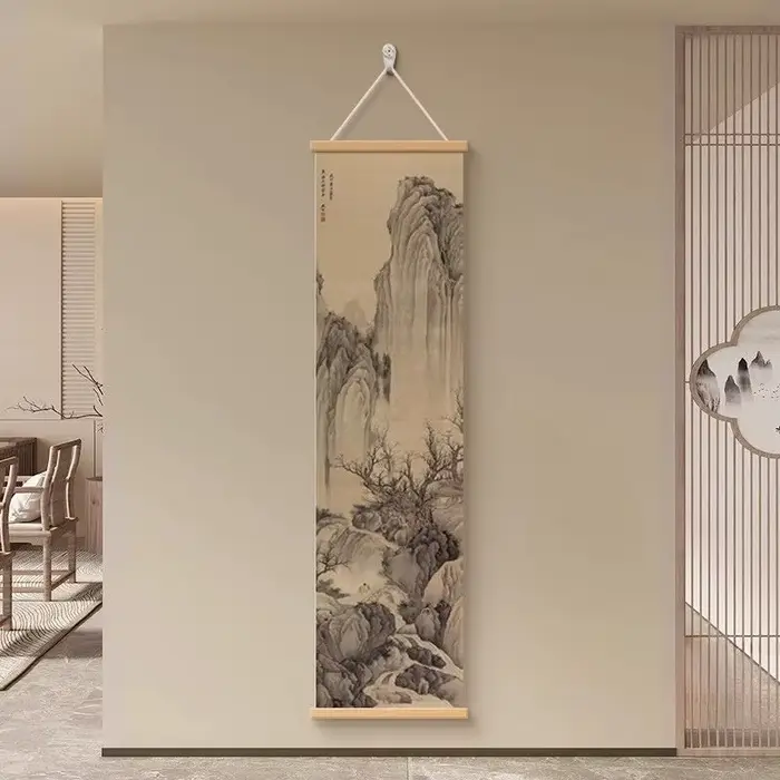 Art mural de paysage sec Zen
