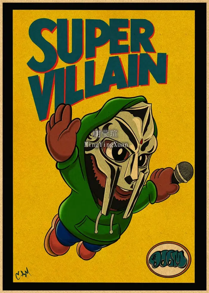 Fur sing DOOM-Affiches rétro en papier kraft vintage, art esthétique, peinture murale, décoration de
