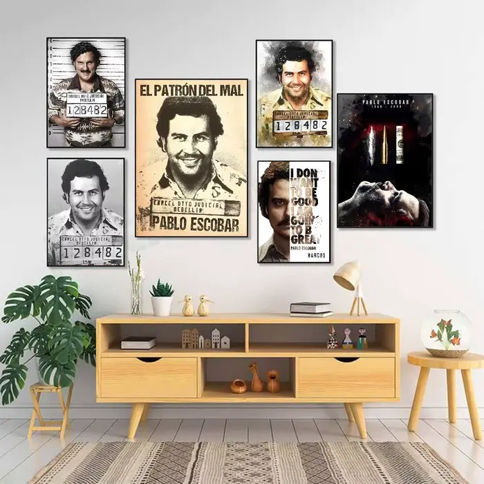Affiche du seigneur Pablo Escobar Narcos Mugshot