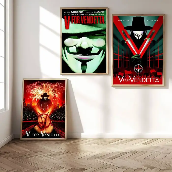 Affiche artistique V pour V-Vendetta