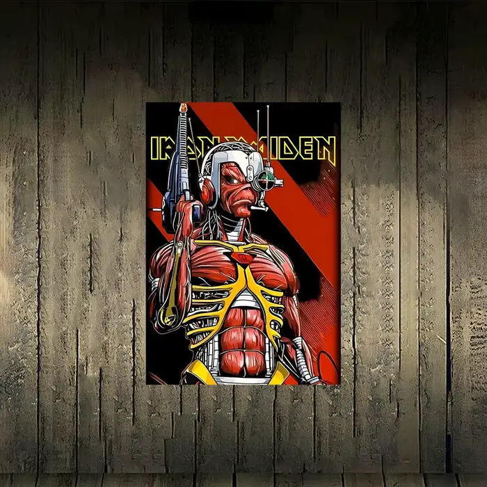 Affiche Super Band l-Iron Maiden, sans cadre, papier adhésif pp mat pour salon, couloir, chambre à c