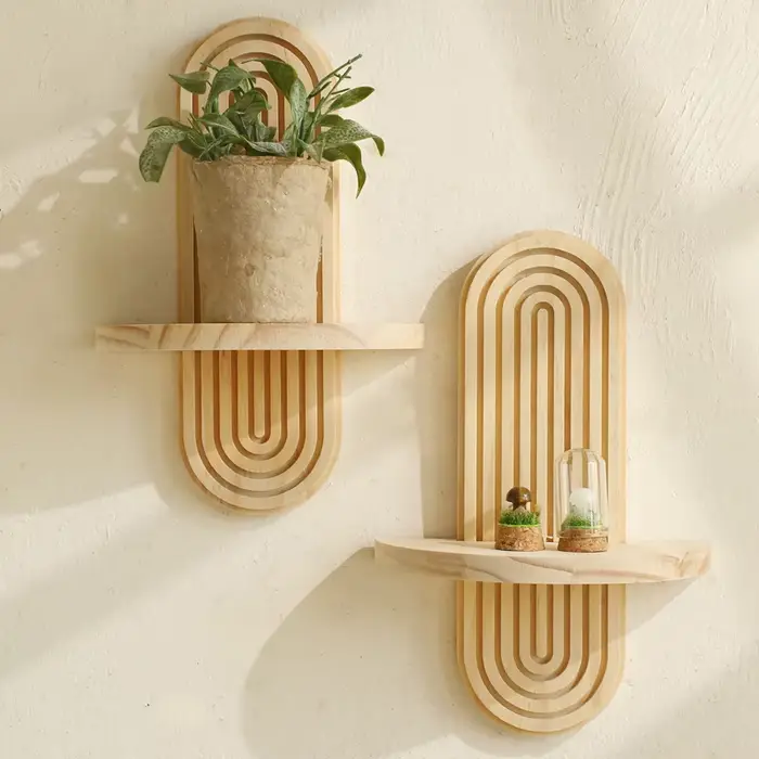 Étagères murales en bois de Style Boho