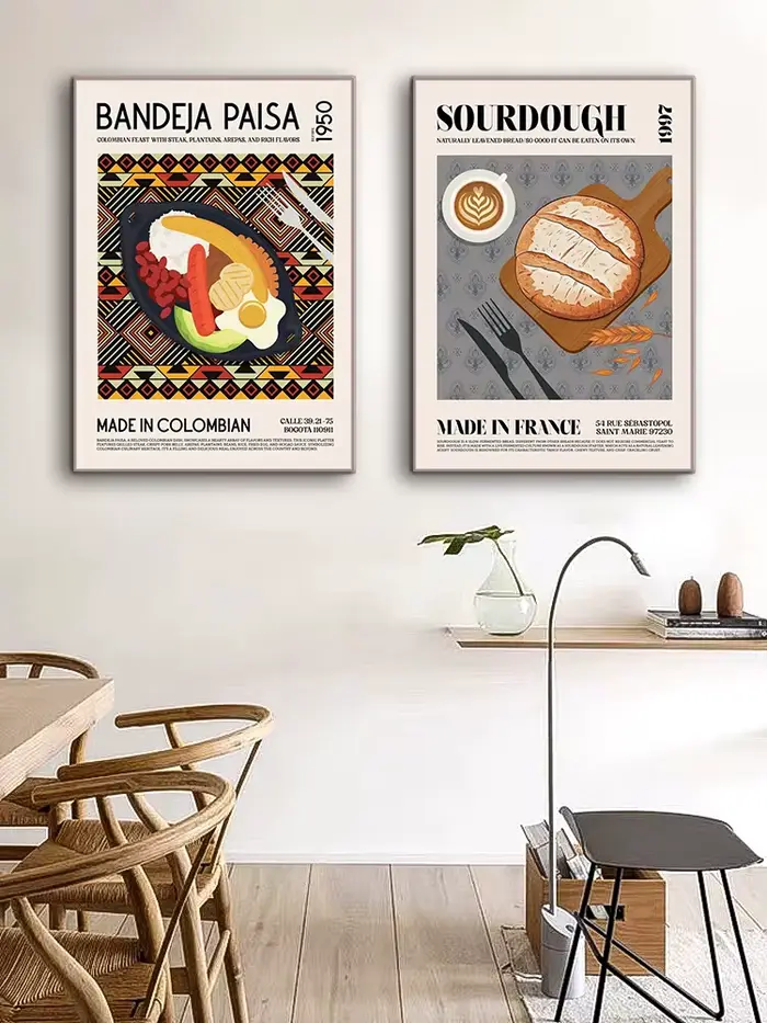 Peinture sur toile de cuisine délicieuse