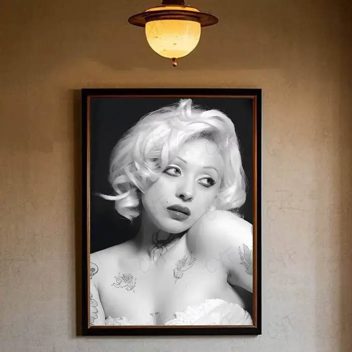Affiche de chanteur m-mon Laferte, peinture artistique murale pour décoration de chambre à coucher, 