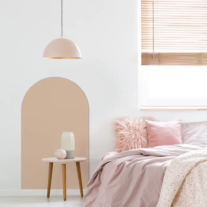 1 autocollant mural magnétique décoratif en forme d'arche pour tableau blanc. Motif d'arc semi-circulaire simple