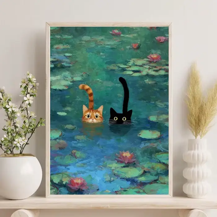 Impression d'art inspirée de Monet