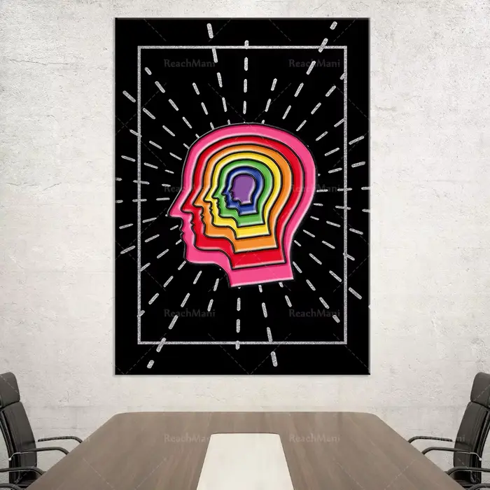 Affiche d'art psychédélique