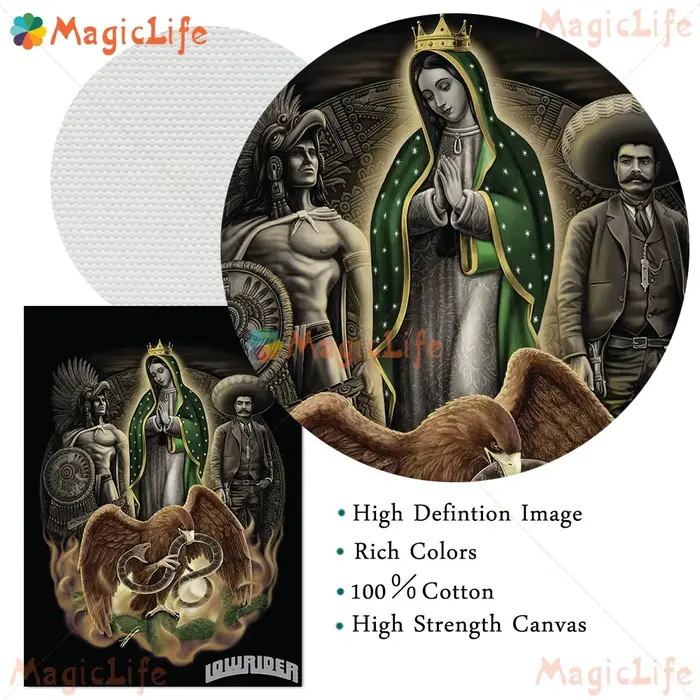 Madonn affiche le jour de la vierge de Guadalupe au mexique mur Art toile peinture photo pour salon décoration