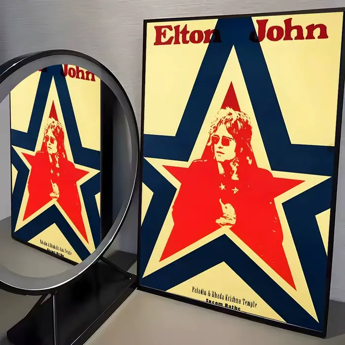 Affiche artistique américaine e-Elton k-John, toile HD, impression esthétique avancée, papier d'impr