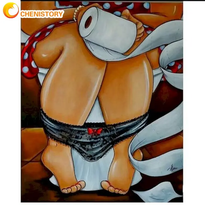 CHENISTORY – peinture par numéros peinte à la main