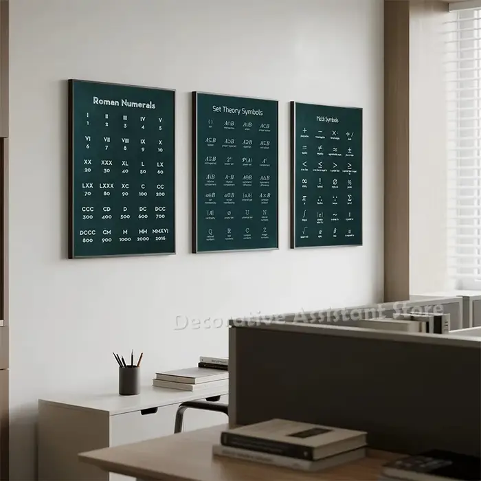 Affiches de formule de calcul des sciences mathématiques