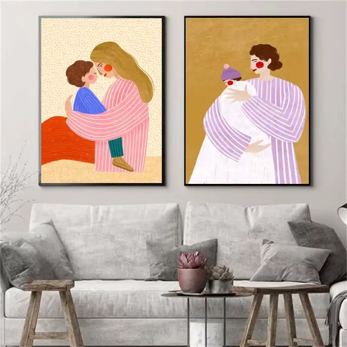 Toile imprimée d'art de maternité