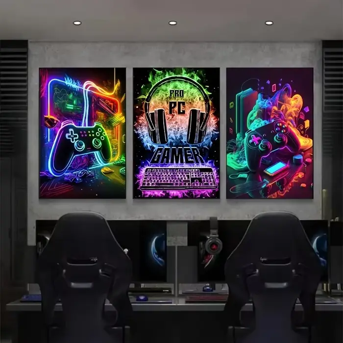 Peintures sur toile pour salle de jeu