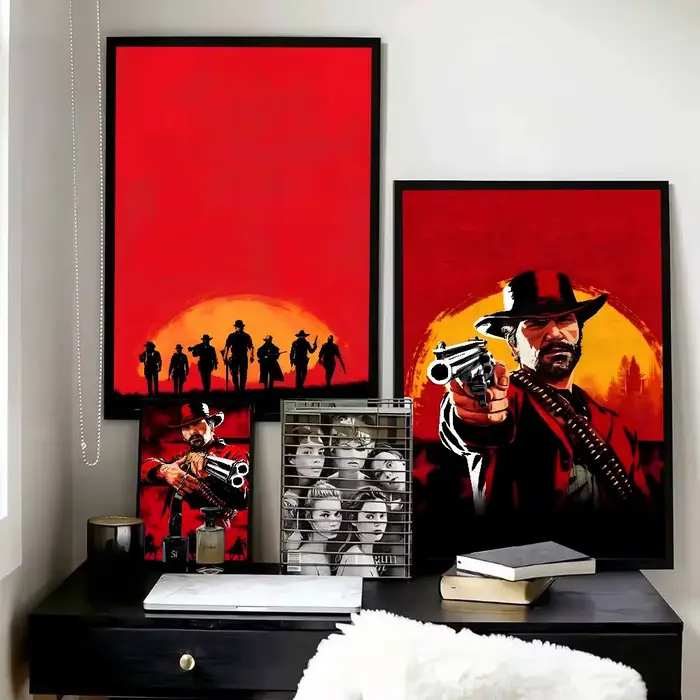 Affiche imprimée du jeu Red Dead Redemption 2