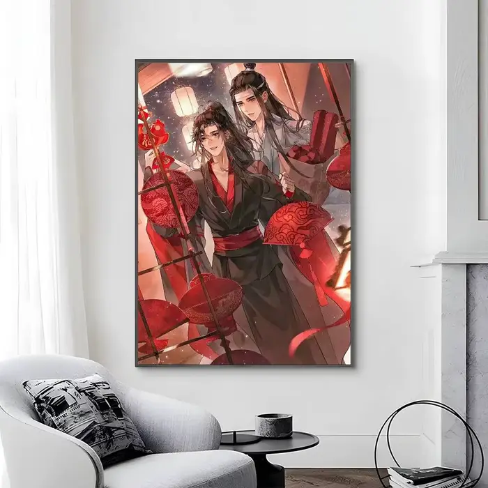MT-grand maître de la culture démoniaque troisième affiche toile peinture affiche avec impression ma