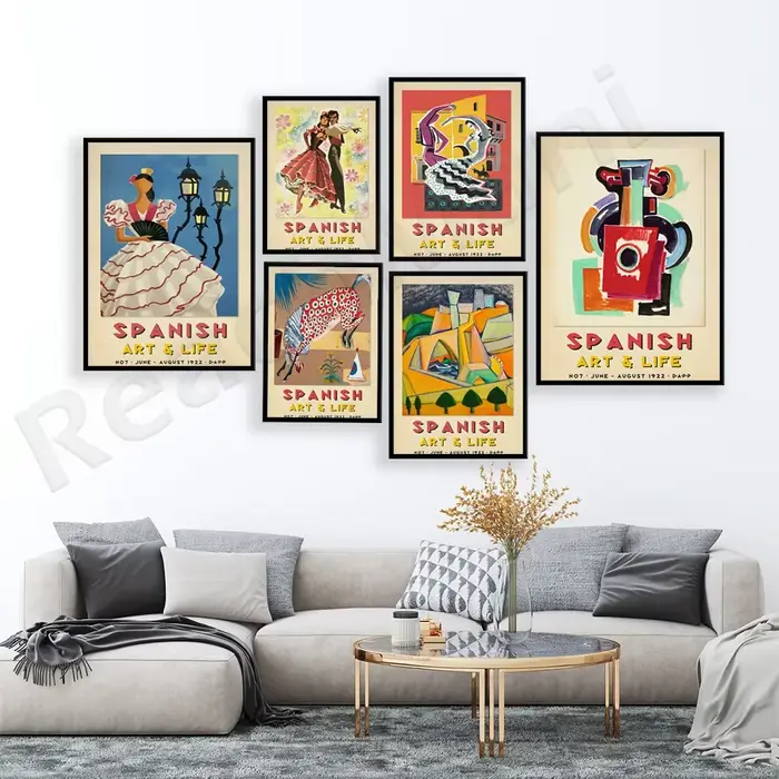 Affiche d'exposition d'Espagne