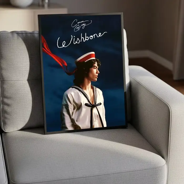 Affiche murale moderne sur toile avec calligraphie de la chanteuse pop C-Conan Gray