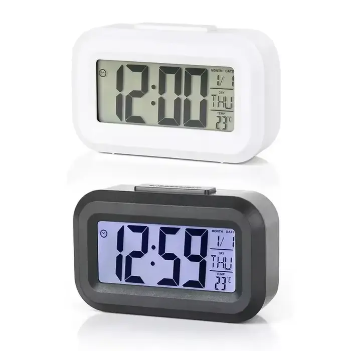 Réveil numérique Led rétro-éclairage données temps calendrier bureau multi-fonction électronique chambre décoration