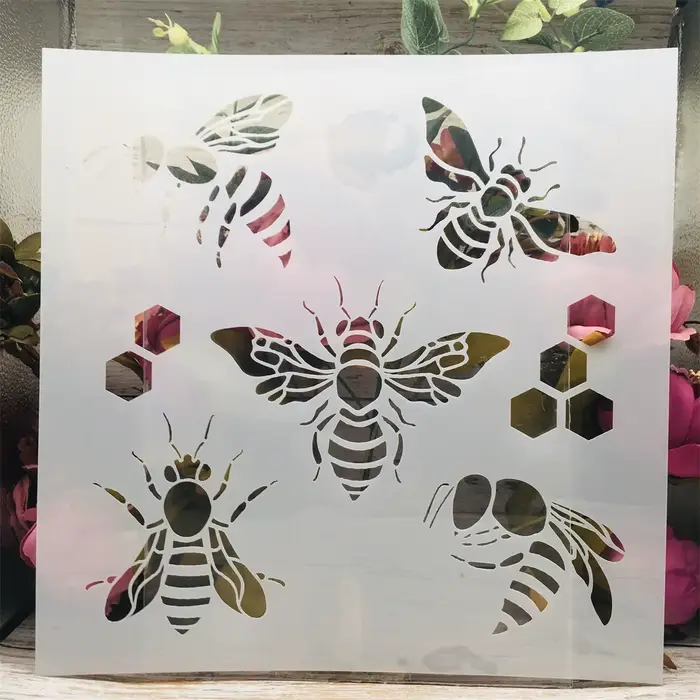 HMarkets-Pochoirs de superposition pour peinture murale, modèle décoratif d'album de gaufrage, manda