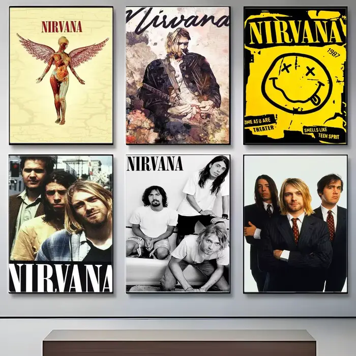 Affiche Punk Hard Rock N-Nirvana