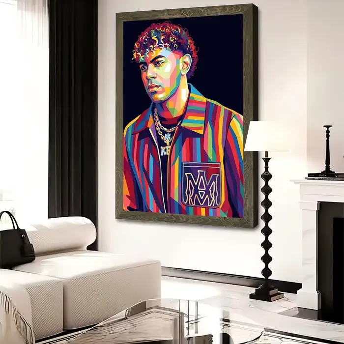 Lamine Yamal Pop Art Portrait Imprimé sur Toile