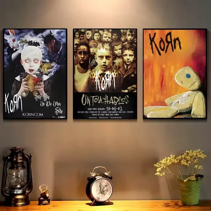 Affiche musicale de groupe de Rock Korn
