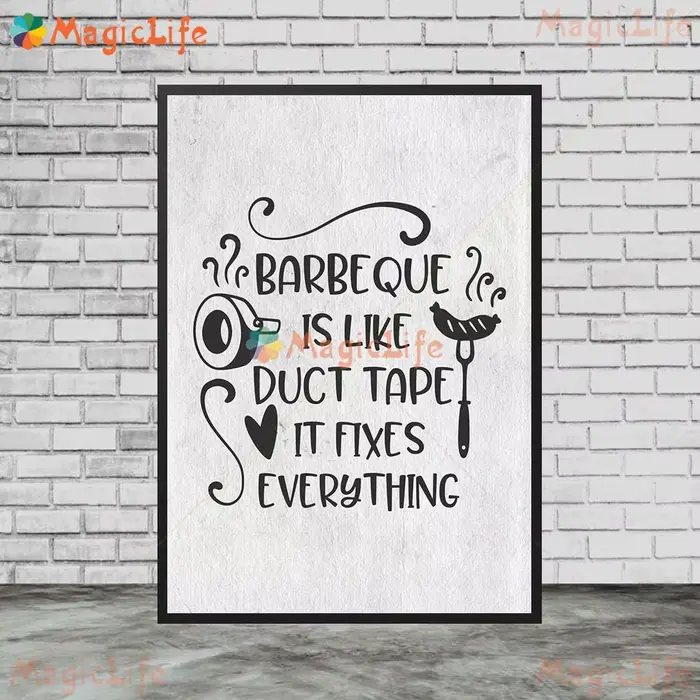 Affiches de cuisine amusantes avec citations de barbecue